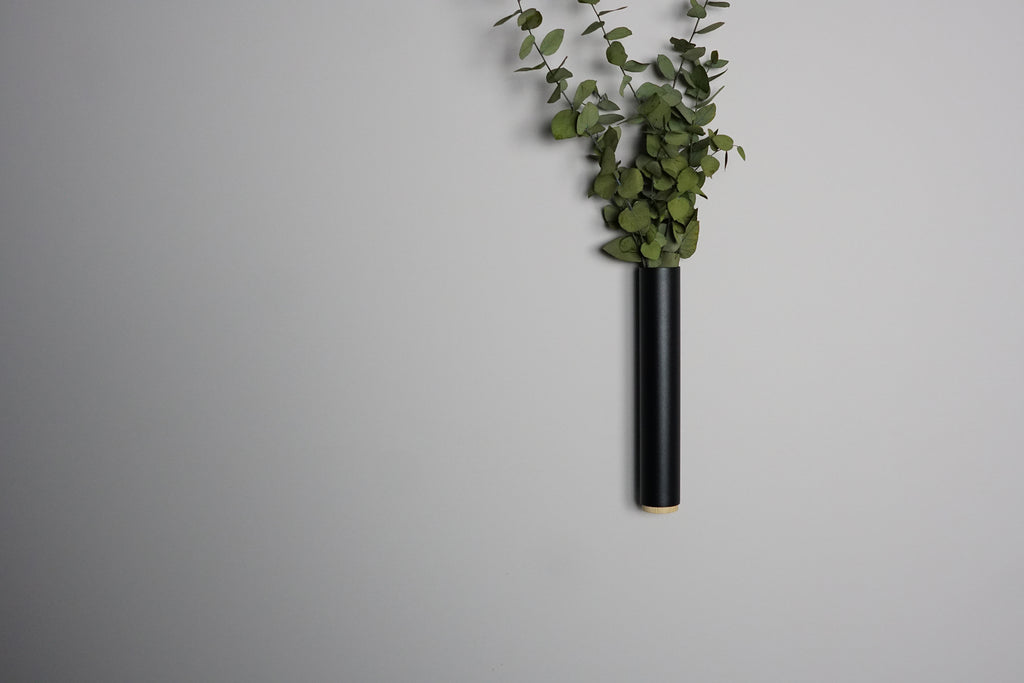 british made metal wall vase